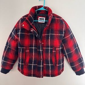 Levi’s plaid bomber jacket